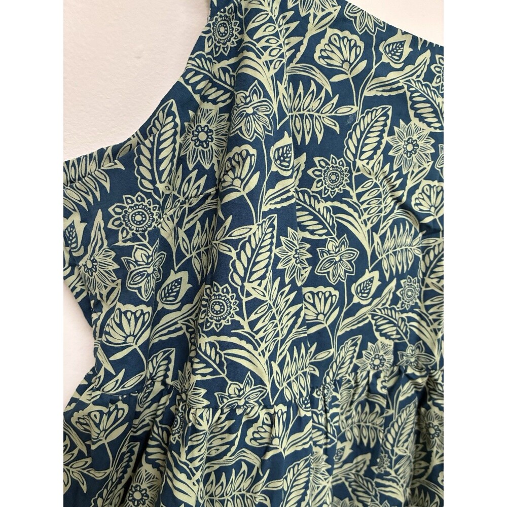 Dip Women’s XL Blue Floral Tier Maxi Dress Sleeveless Strap Dress Summer/Spring - Picture 2 of 7
